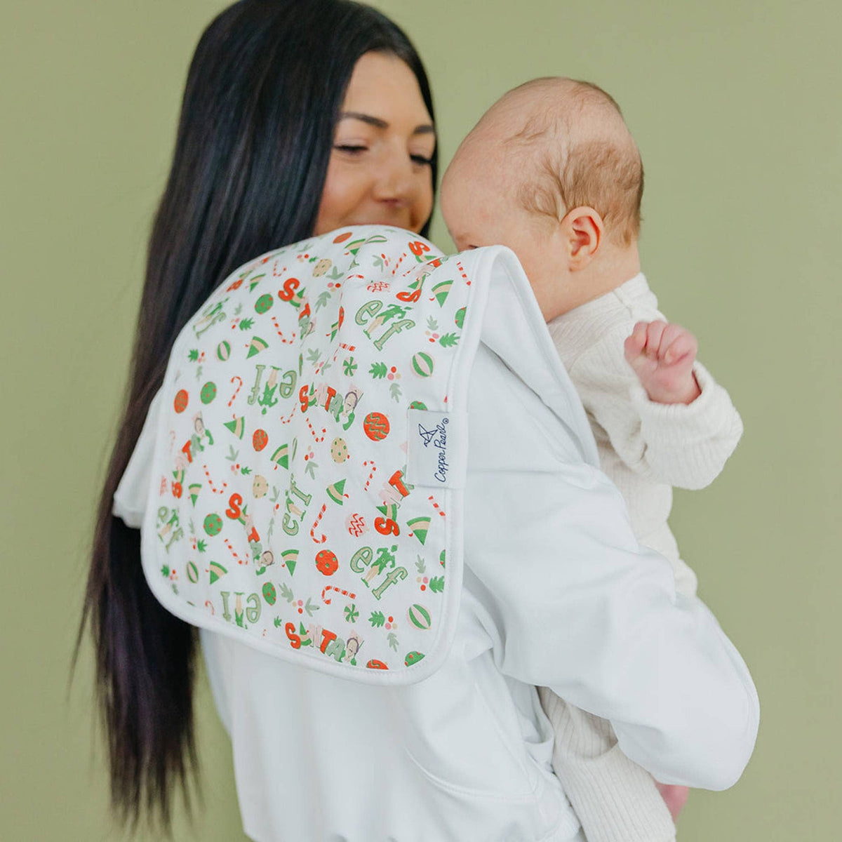 3 Pack Premium Burp Cloths - Christmas Classics