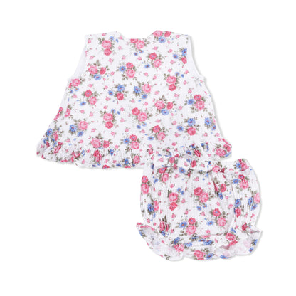 Cabbage Roses - Ruffle Back Top and Bloomer
