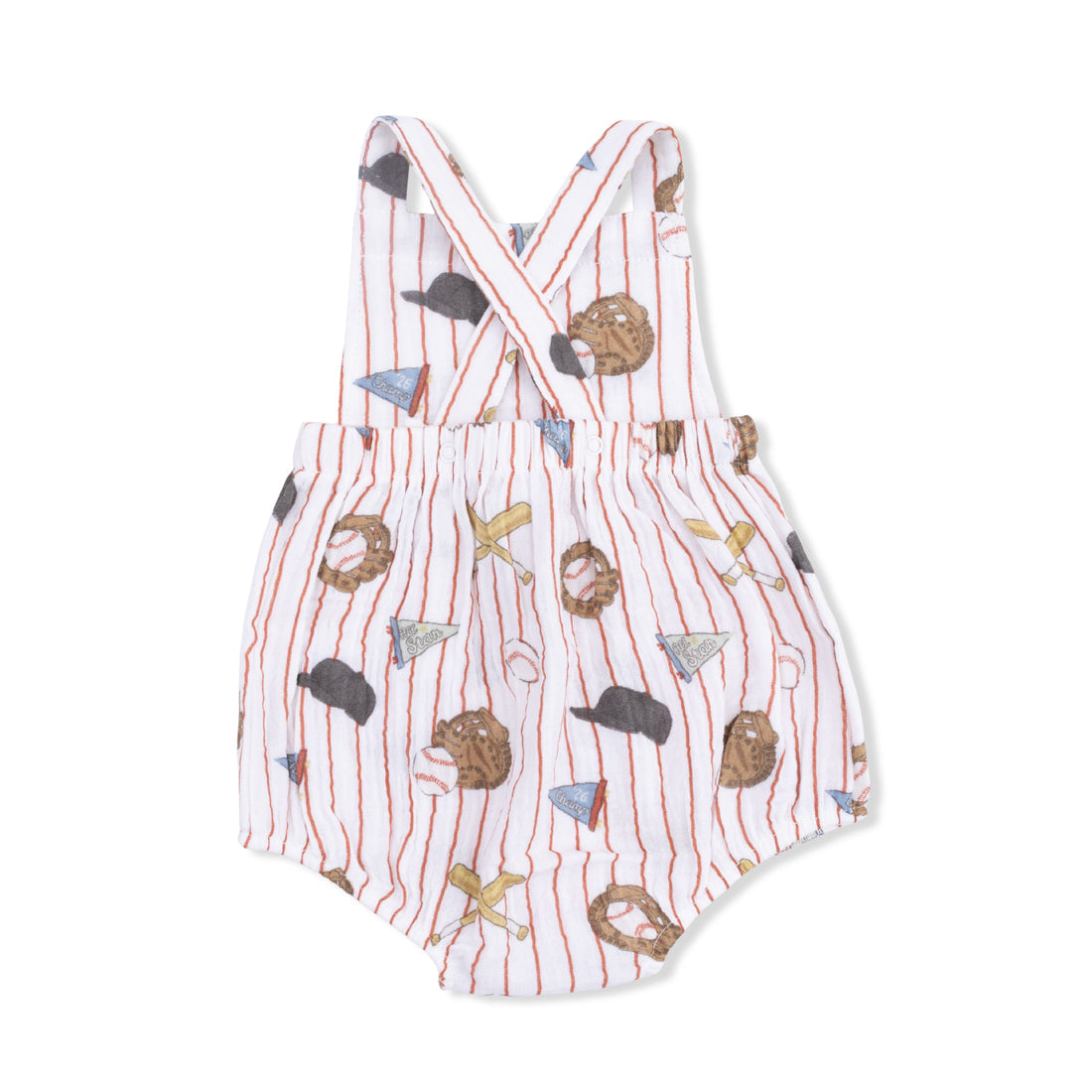 Retro Sunsuit - Vintage Baseball Stripe