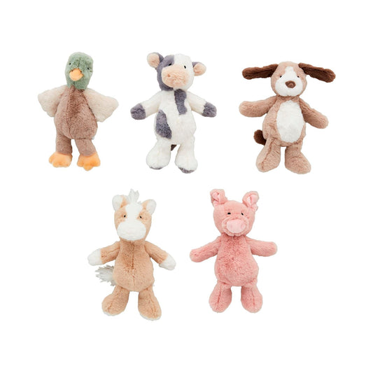 Farm plush rattle pal