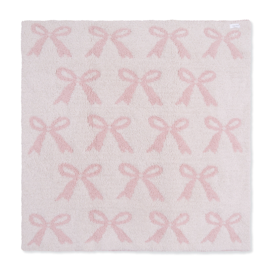 Chenille - Blush Bow Blanket