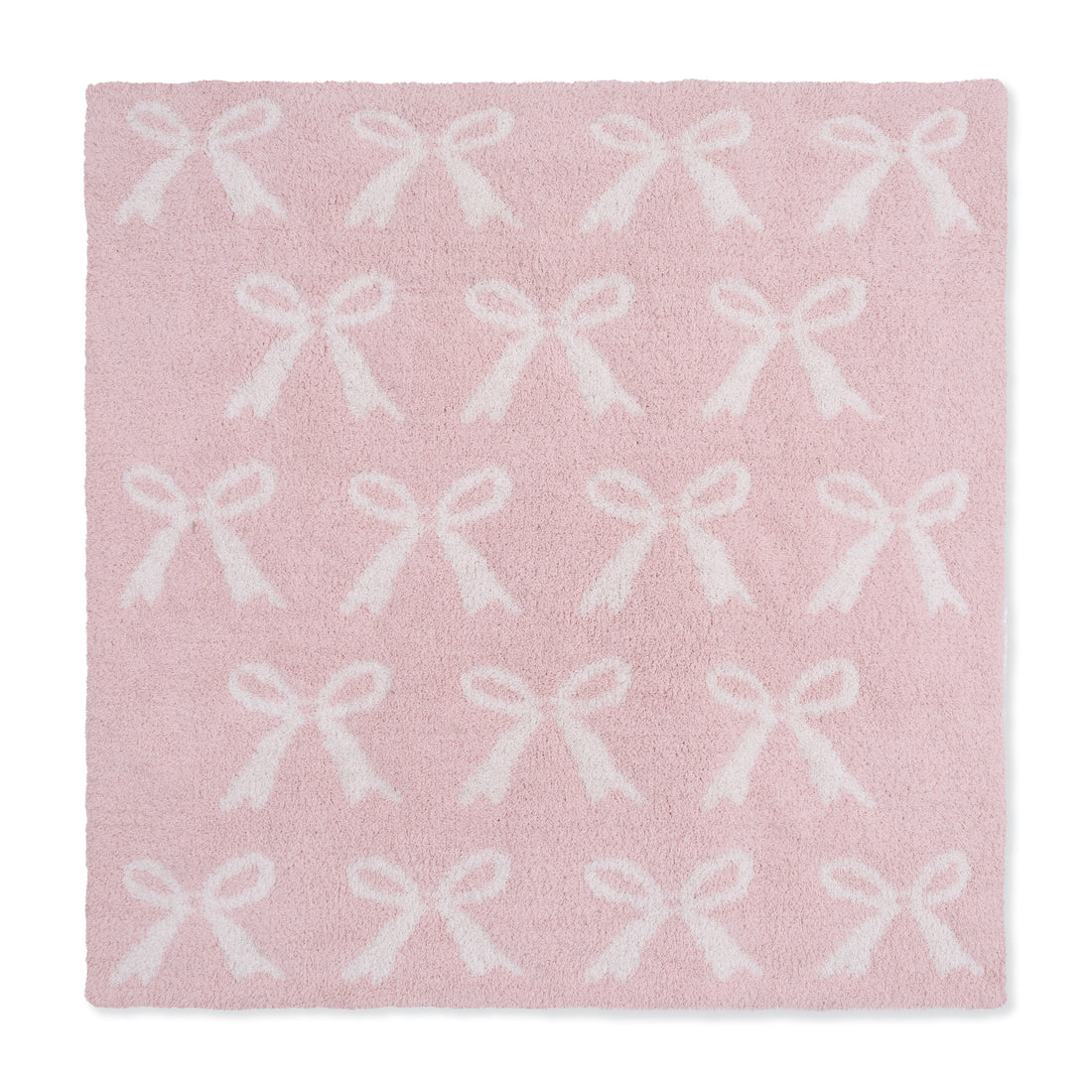 Chenille - Blush Bow Blanket