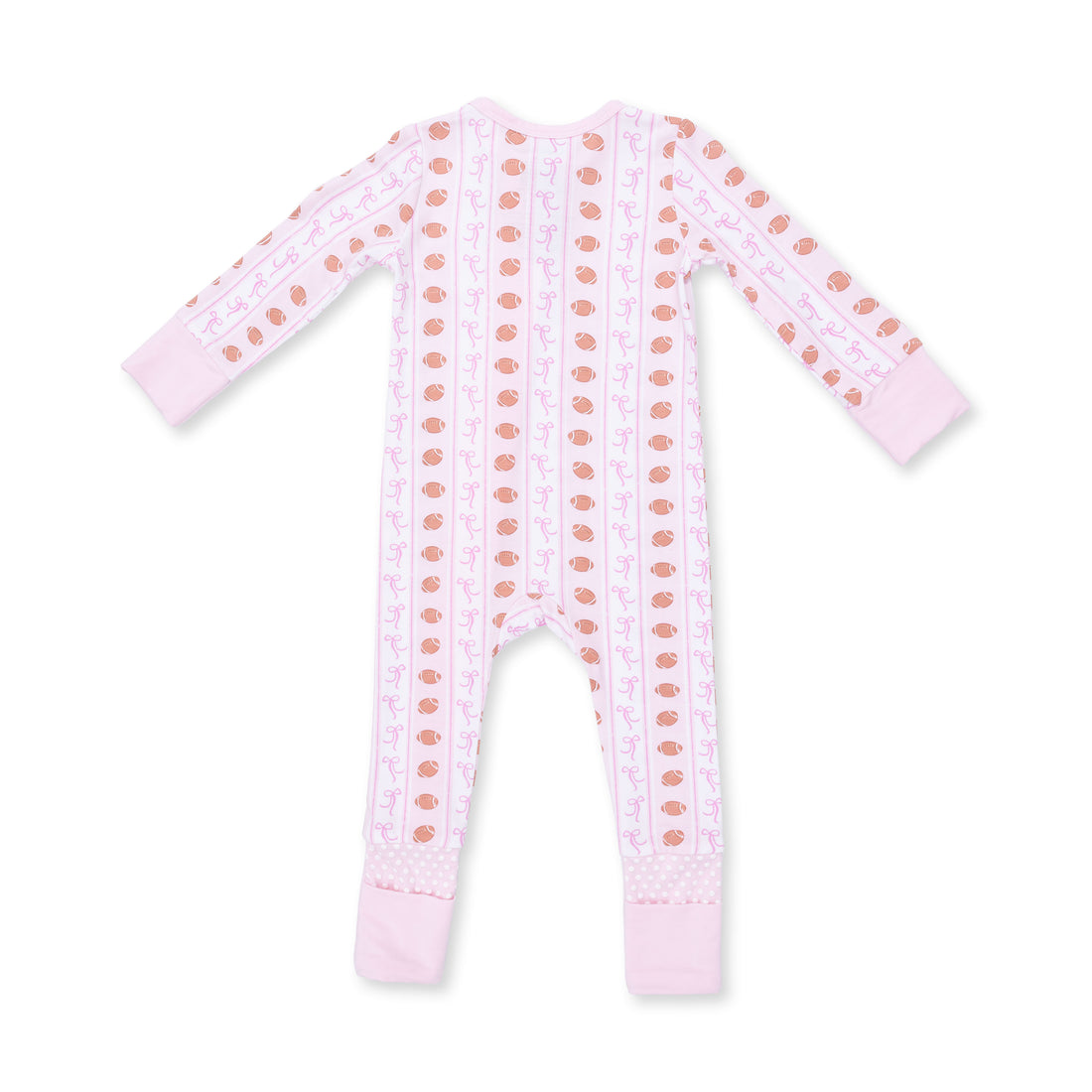 Football Bow Stripe - Convertible Romper