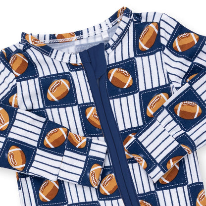 Football Patchwork - Convertible Romper