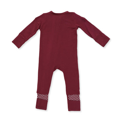 PB Mules Solid Oxblood Red - Convertible Romper