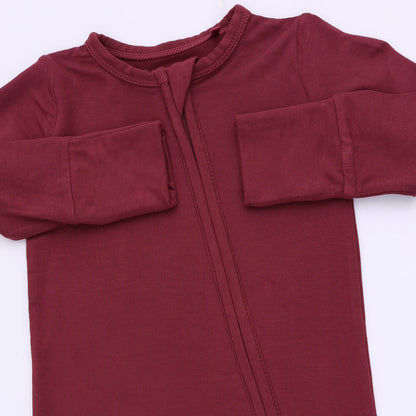 PB Mules Solid Oxblood Red - Convertible Romper