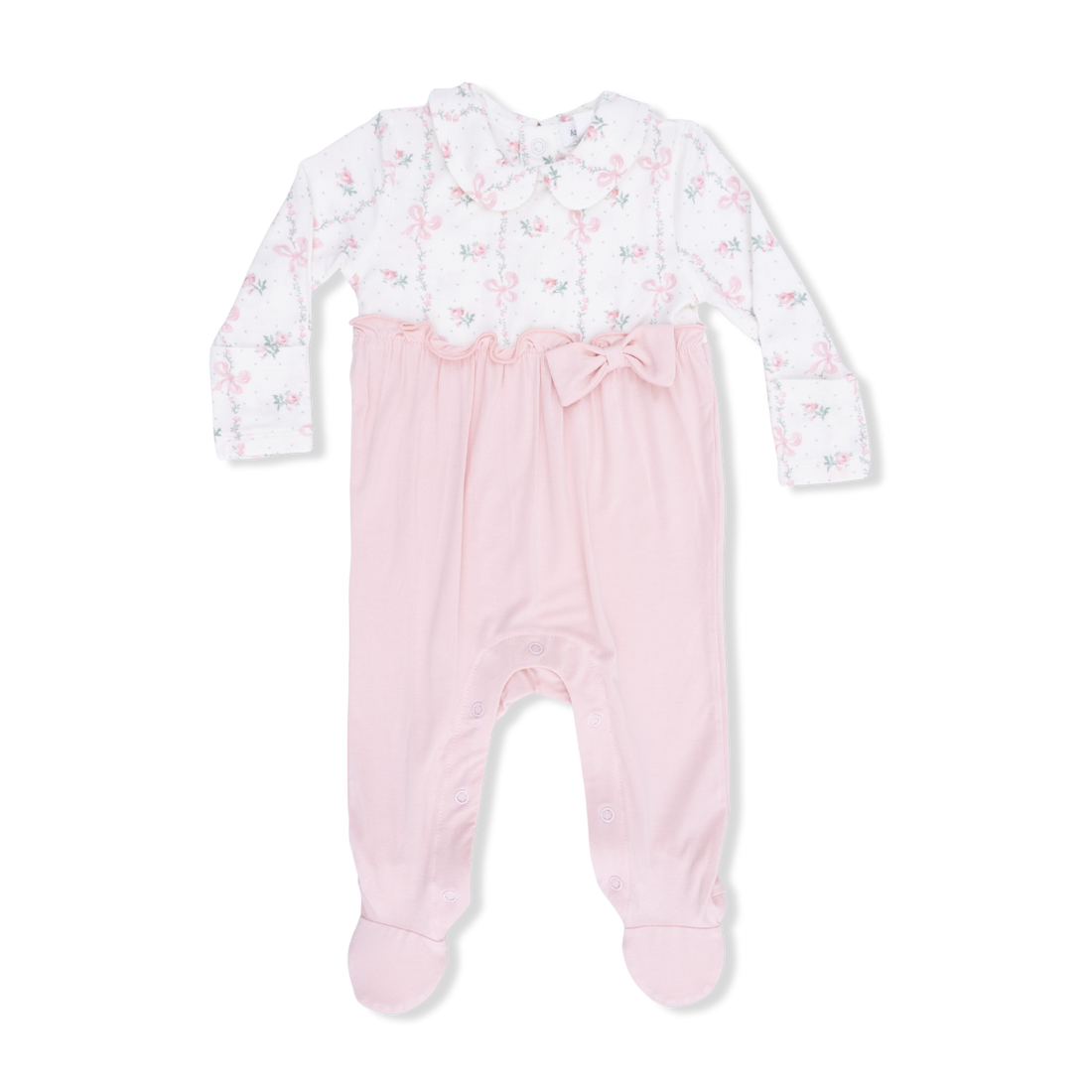 Bow Footie - Dainty Buds and Bows
