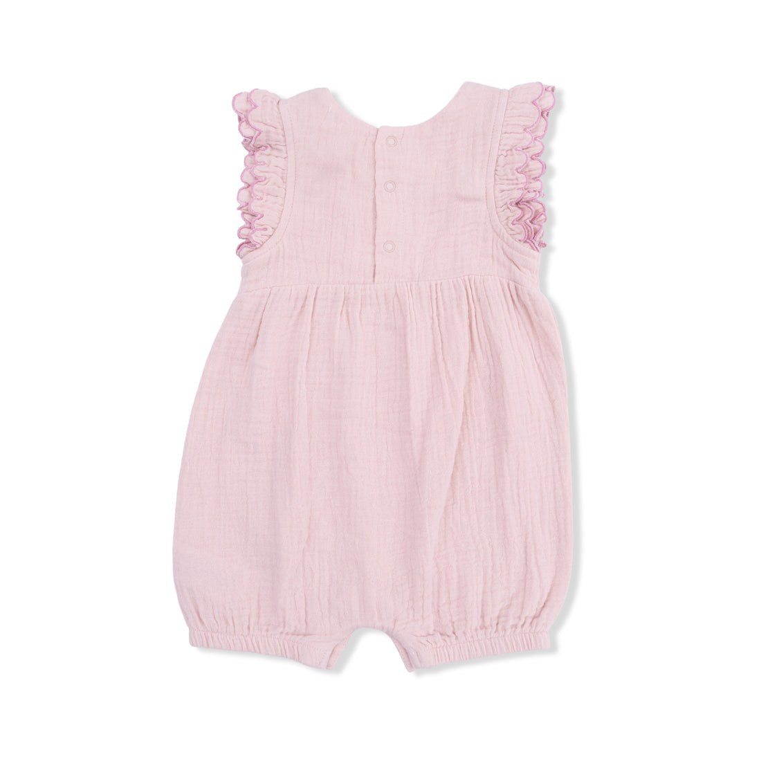 Solid Muslin Lotus - Scallop Ruffle Shortie