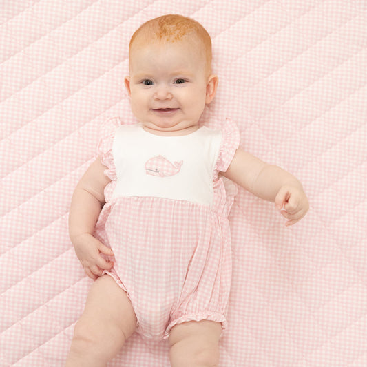 Ruffle - Bubbly Whale with Bow Pink
