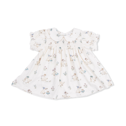 Smocked Dress Set - Flower Ducklings