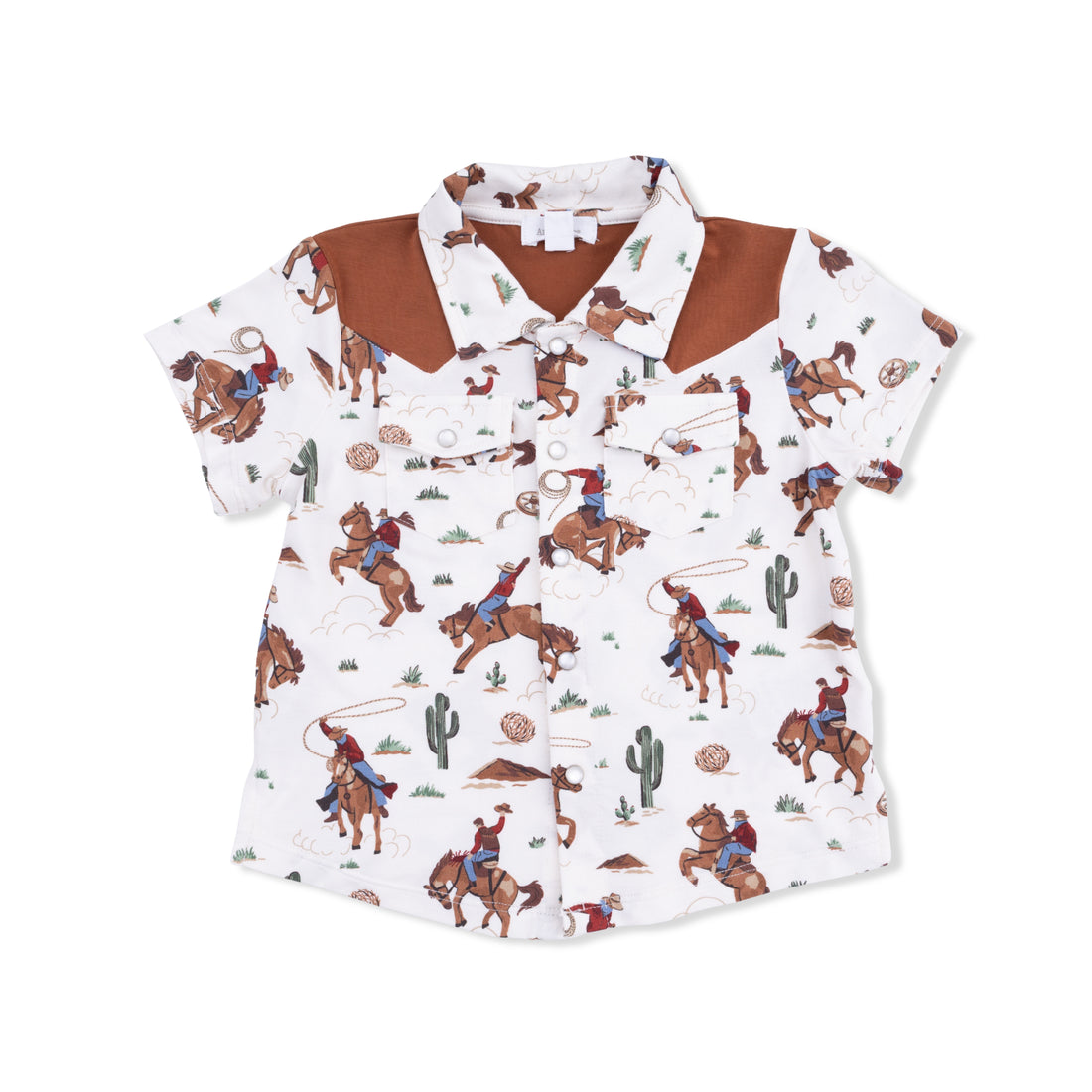 Short Sleeve Western Pearl Snap with Casual Short - Buckaroo Western