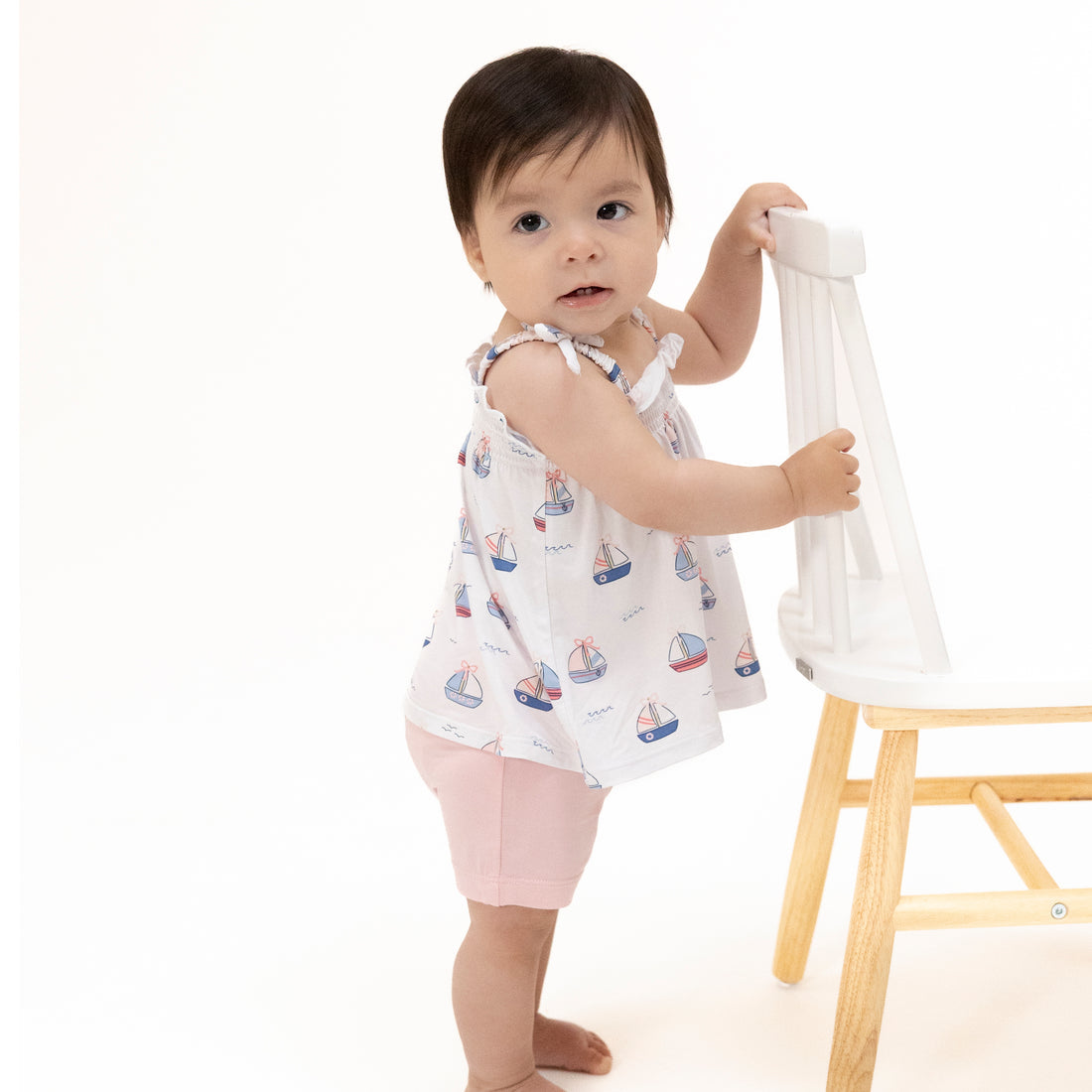Bubbly Sailboats Pink- Top & Short set