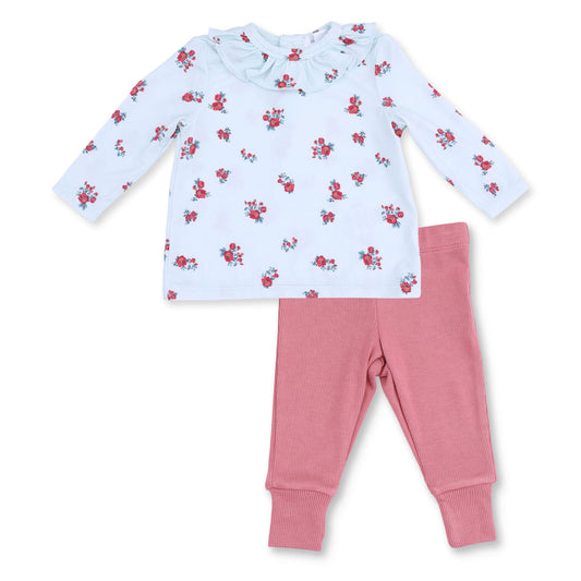 Alyssa Floral - Ruffle Top and Pant