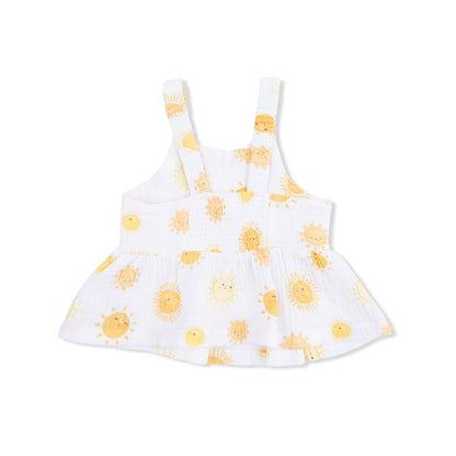Peplum Tank with Wide Leg Pant - Happy Suns