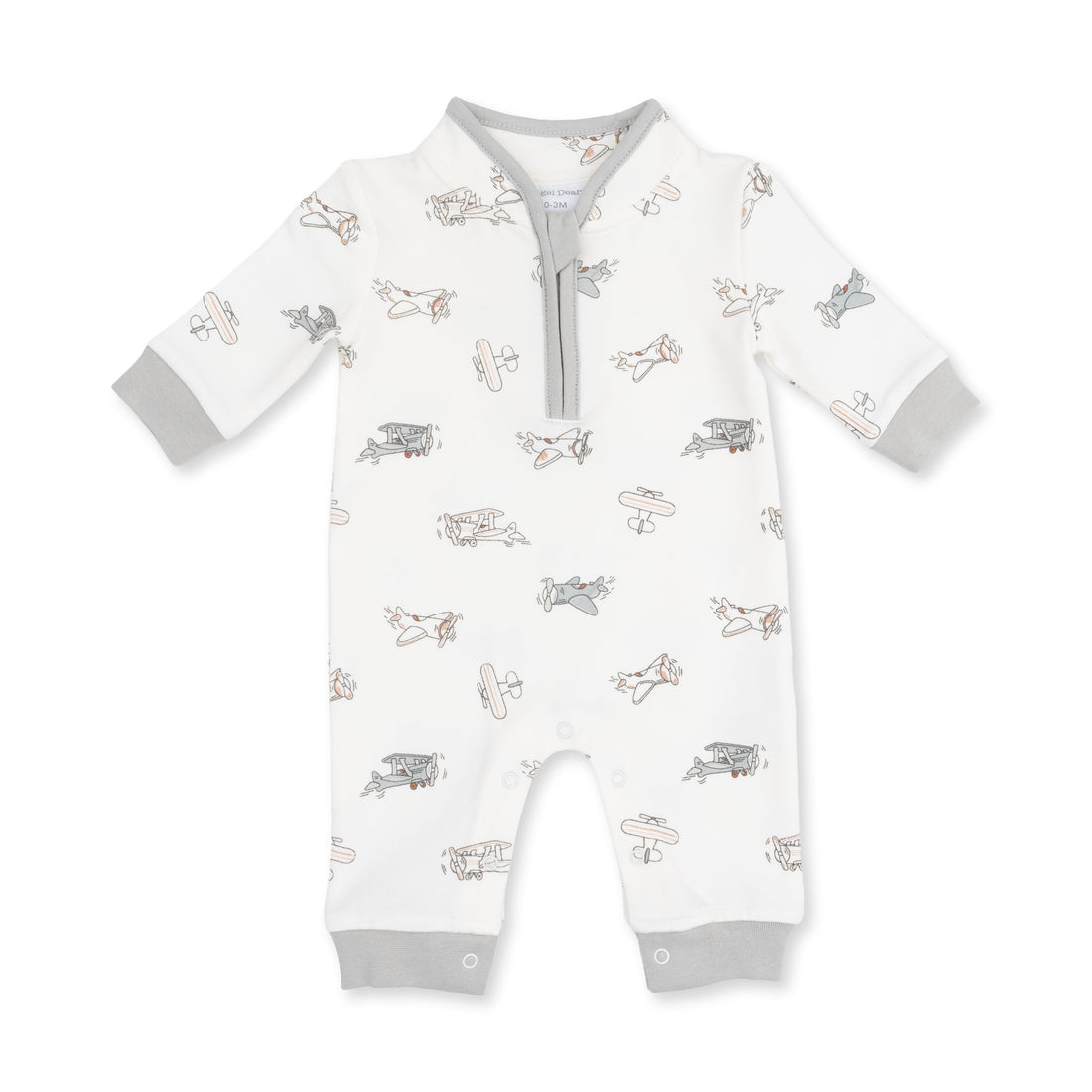 Vintage Airplane Pilots - Zip Neck Romper