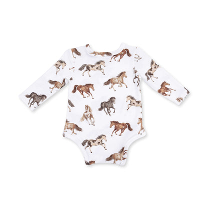 Wild Horses - Long Sleeve Bodysuit
