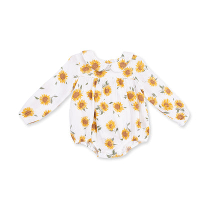 Baby Sunflower - Bubble with Peter Pan Collar