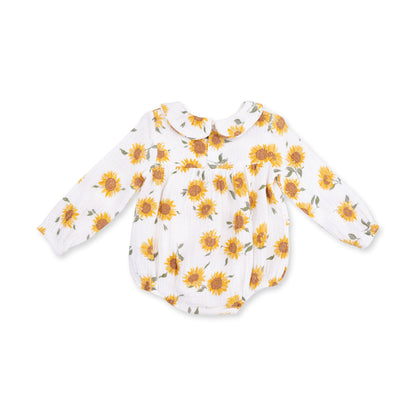 Baby Sunflower - Bubble with Peter Pan Collar