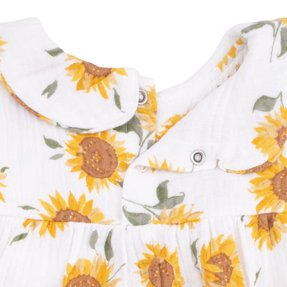 Baby Sunflower - Bubble with Peter Pan Collar