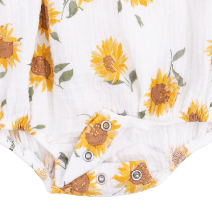 Baby Sunflower - Bubble with Peter Pan Collar