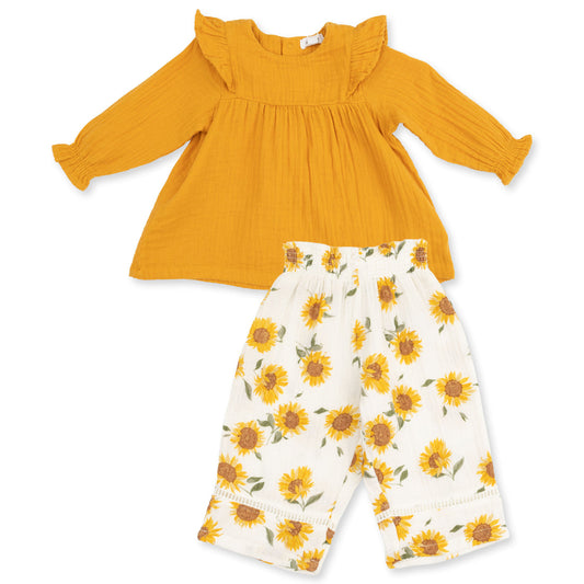 Baby Sunflower - Long Sleeve Tunic and Pant