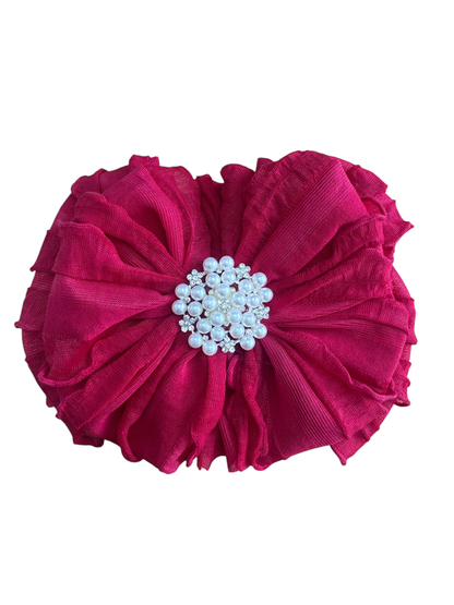 Pearl Ruffled Headband