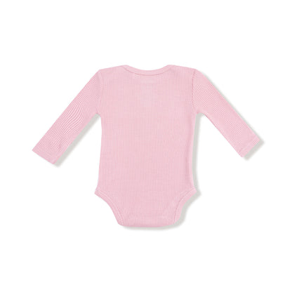Lap Shoulder Bodysuit - Cameo Pink