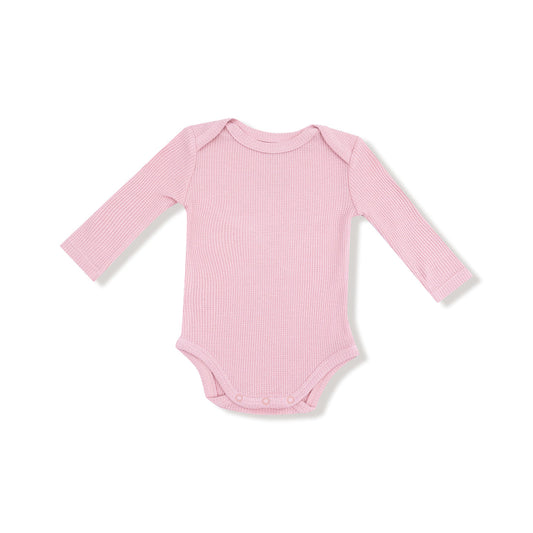 Lap Shoulder Bodysuit - Cameo Pink