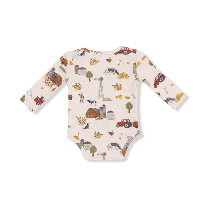 Long Sleeve Bodysuit - Hay Farmer