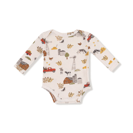 Long Sleeve Bodysuit - Hay Farmer