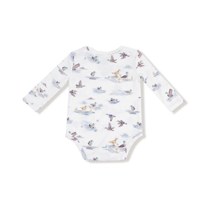 Long Sleeve Bodysuit - Migrating Mallards