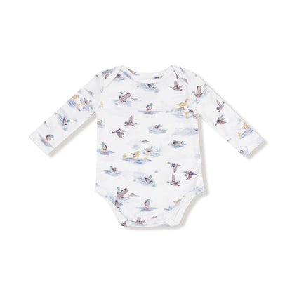 Long Sleeve Bodysuit - Migrating Mallards