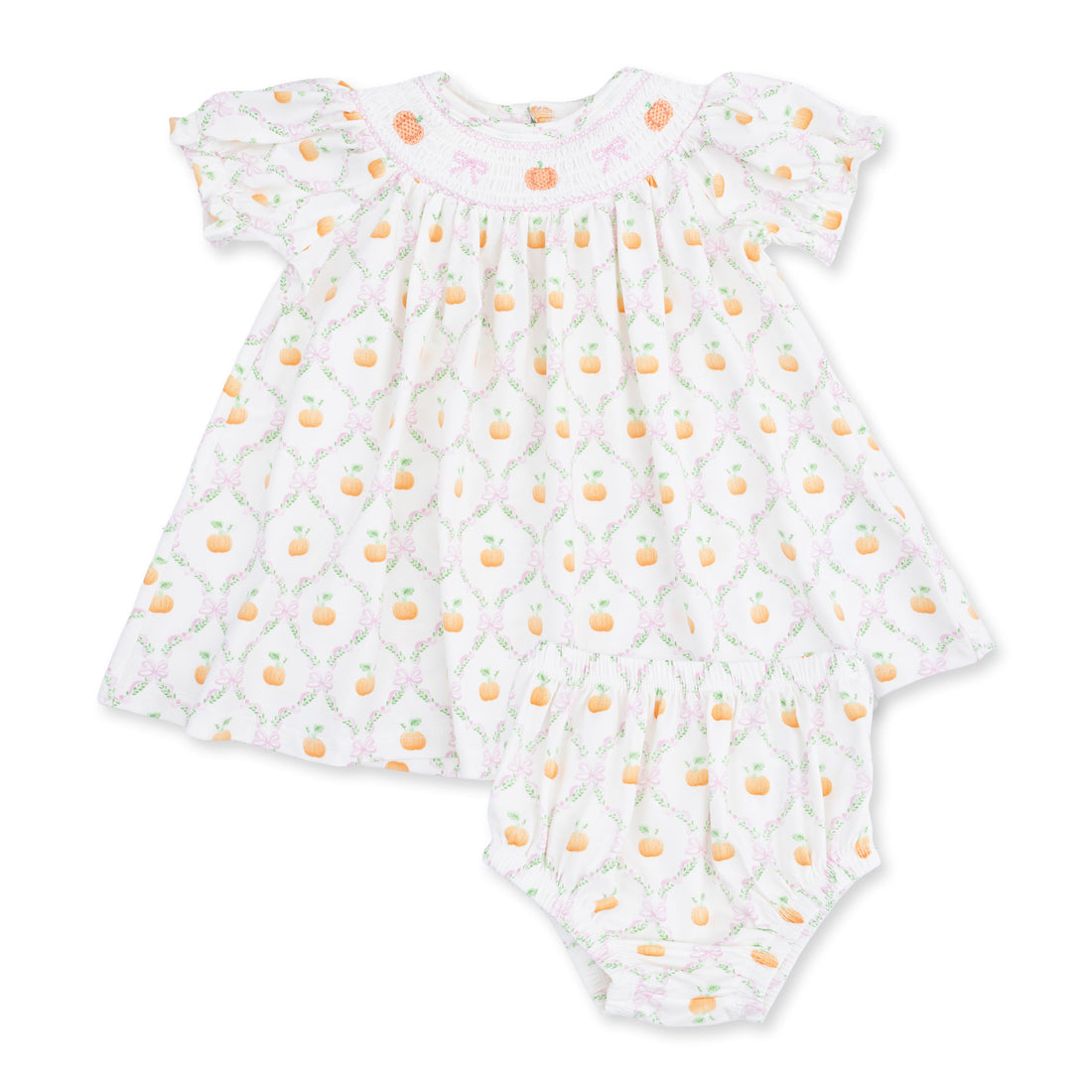 Pretty Pumpkin Dress and Bloomer