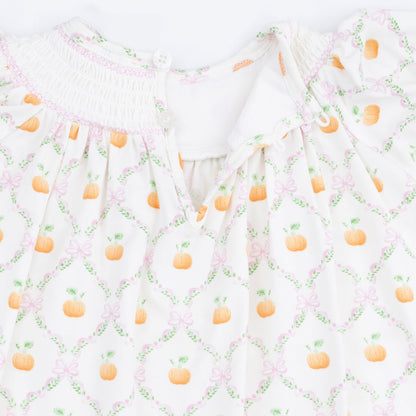 Pretty Pumpkin Dress and Bloomer