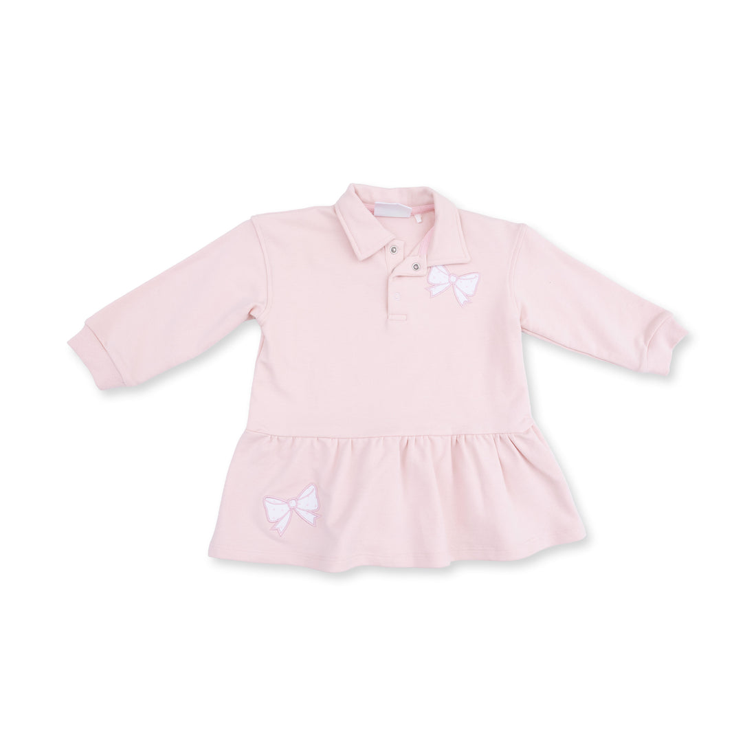 Veiled Pink Bows Polo Dress and Legging