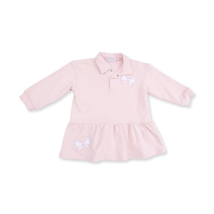 Veiled Pink Bows Polo Dress and Legging
