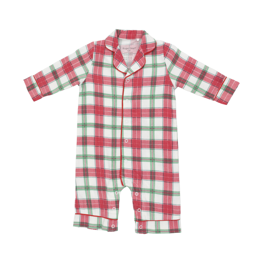 Holiday Plaid - Long Sleeve Coat Style Romper