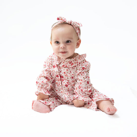 Serene Floral - Long Sleeve Romper