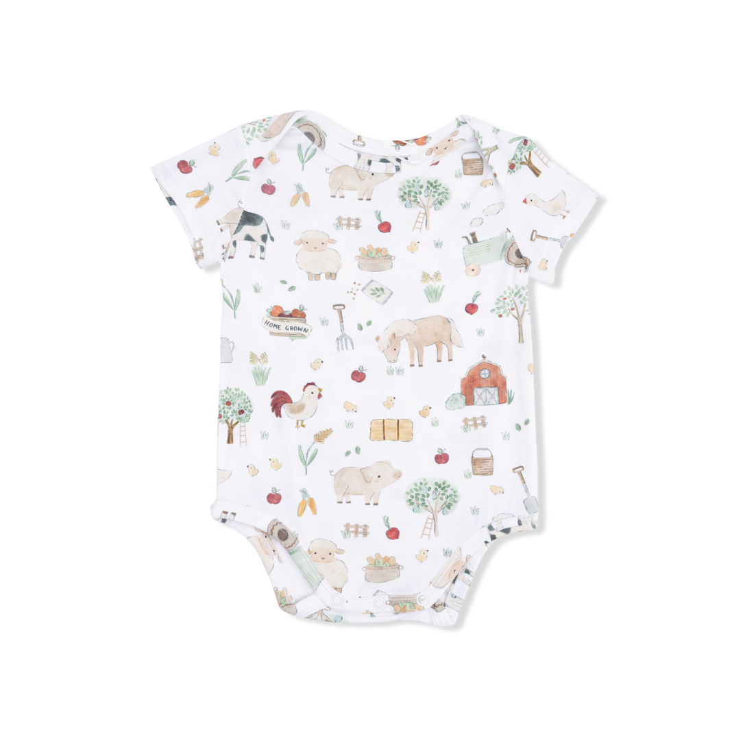 Cute Farm Animals Uni - Short Sleeve Bodysuit