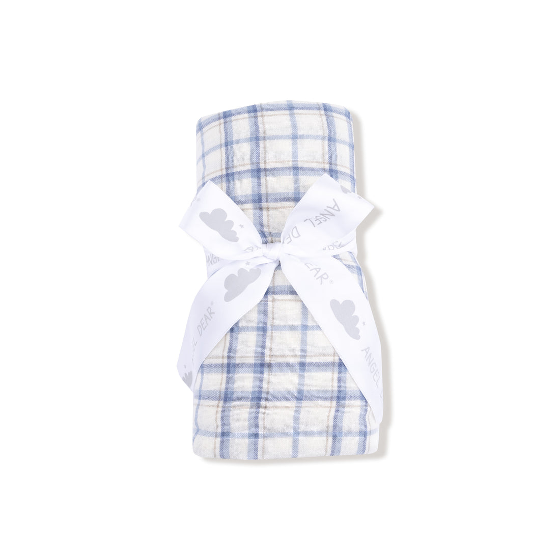 Muslin Swaddle Blanket - Blue Plaid