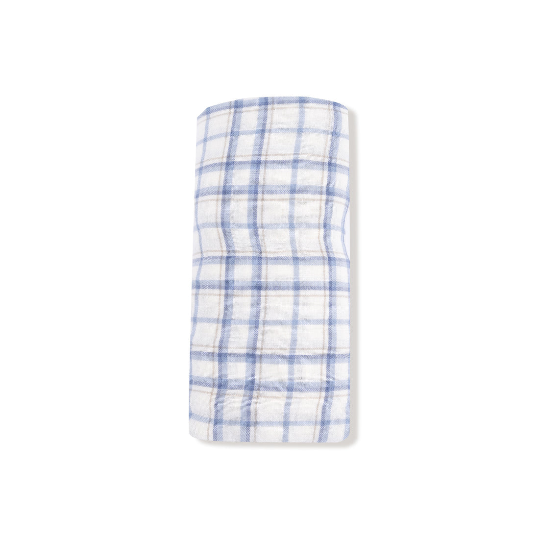 Muslin Swaddle Blanket - Blue Plaid