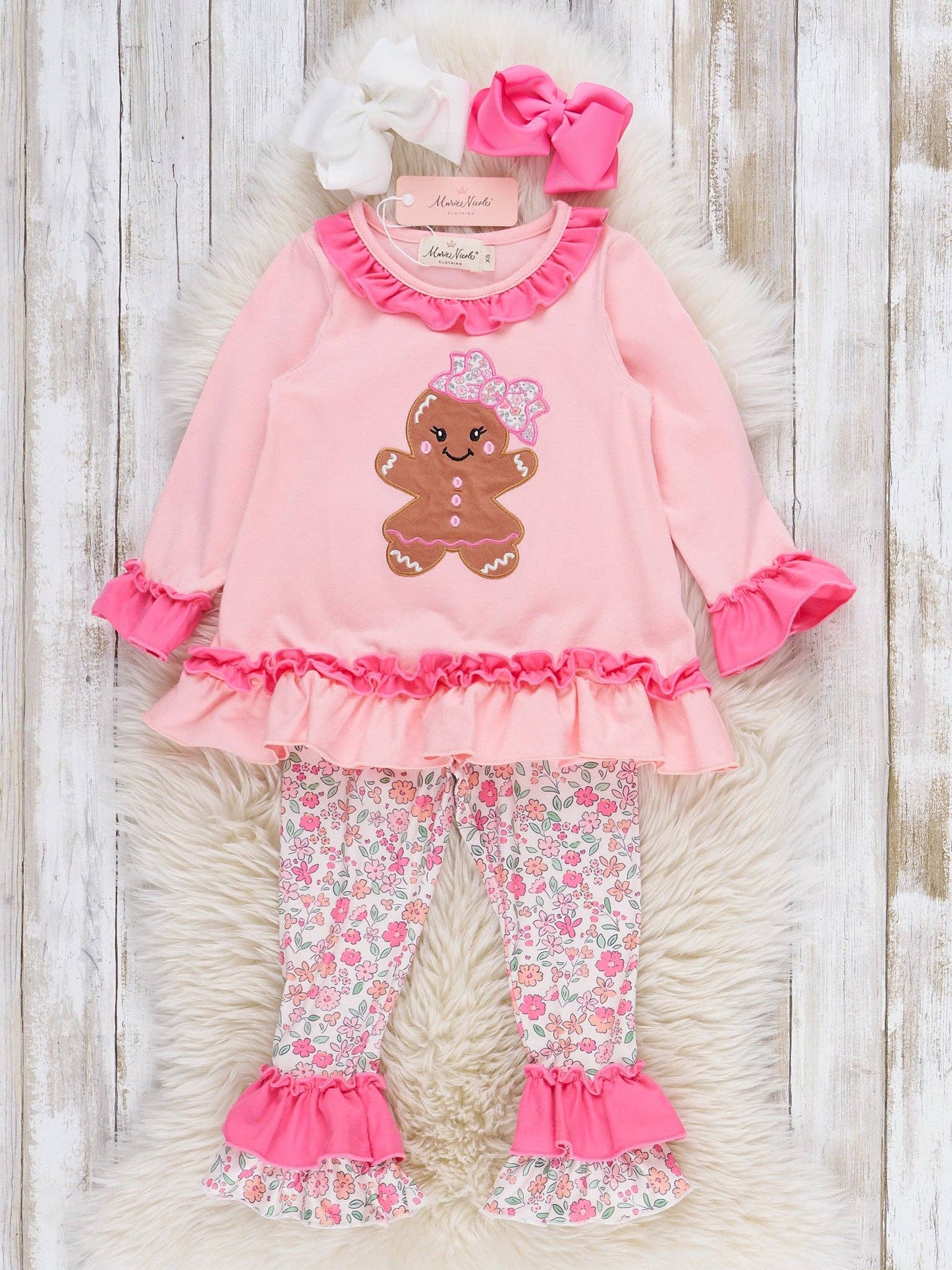 Gingerbread Dolly Embroidered Outfit