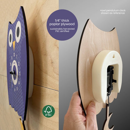 Horse Barn Pendulum Clock - Wood