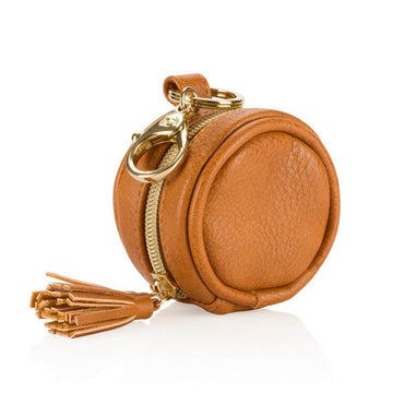Cognac Diaper Bag Charm Pod Keychain
