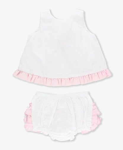 Swiss Dot Swing Top and Bloomer Set