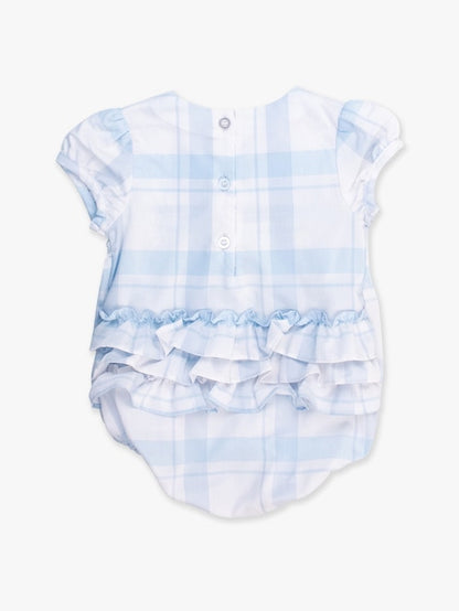 Puff Sleeve Smocked Romper