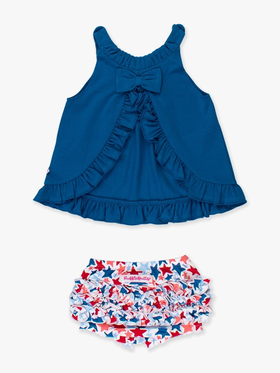 Star-Spangled Knit Swing Top and Bloomer