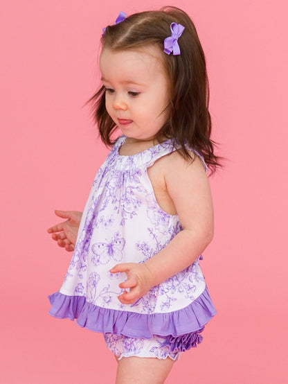 Wisteria Purple Swing Top and Bloomer