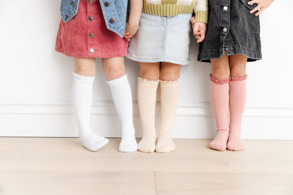 Girlhood Lace Top Knee High Sock 3-Pack