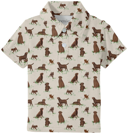 Chocolate Lab Dogs - SS Polo Shirt